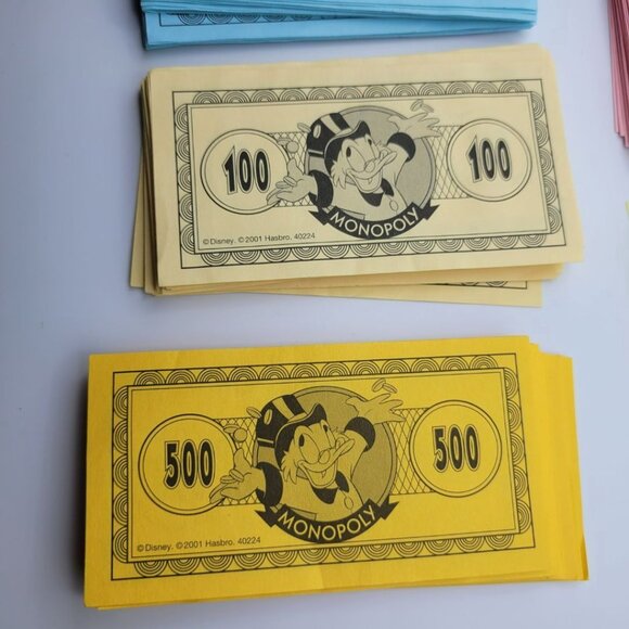 Disney Monopoly Money Replacement Set Scrooge Mcduck Board Game - Picture 4 of 8